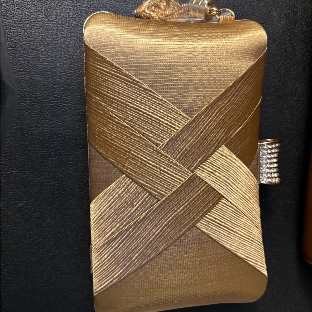 Gold elegant clutch